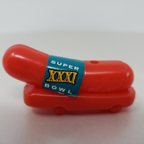 Oscar Mayer Weiner Super Bowl Whistle Sticker Peeling - Picture 1 of 10